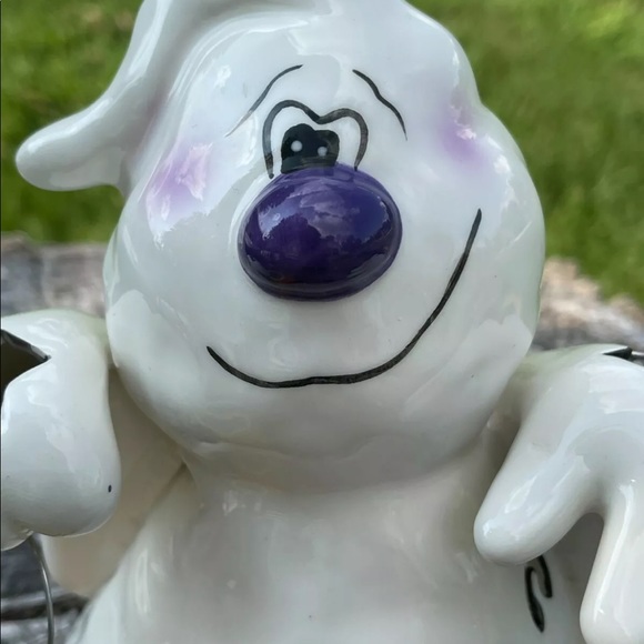 Blue Sky Clayworks Halloween GHOST Candle Holder - Picture 4 of 7